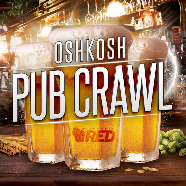 Oshkosh Pub Crawl Wisconsin Red