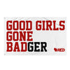 Good Girls Gone BADger Flag (White)