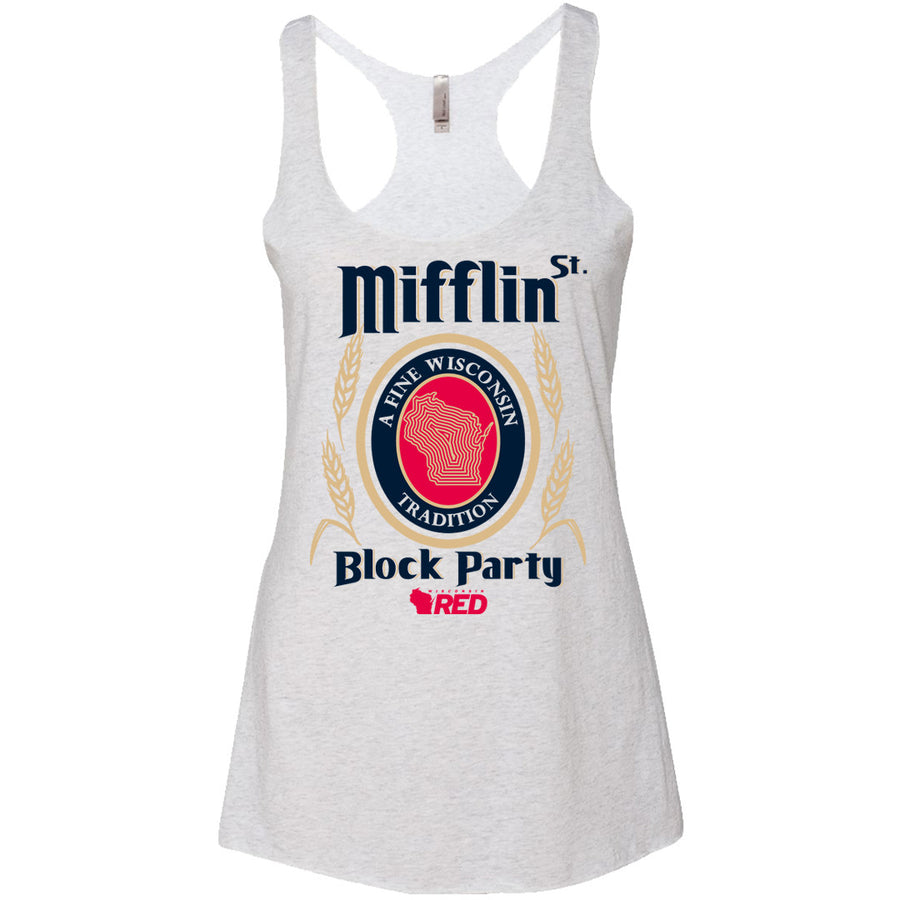 Wisconsin Red Madison: Mifflin 23 Crop Tank L / Red