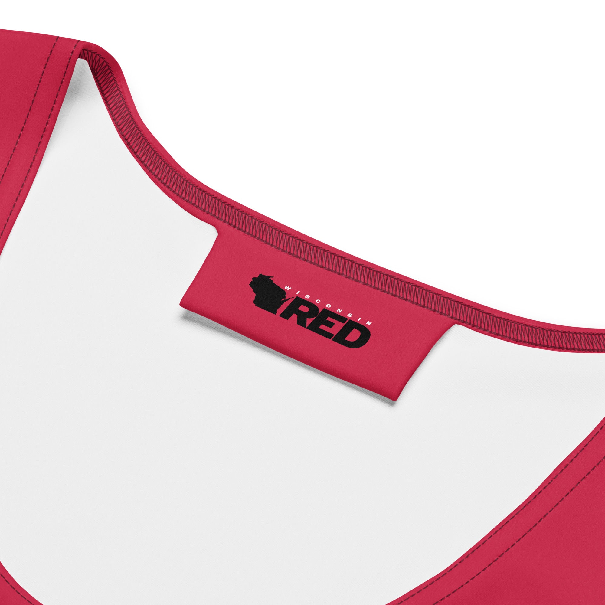 Wisconsin Red Madison: Mifflin 23 Crop Tank L / Red